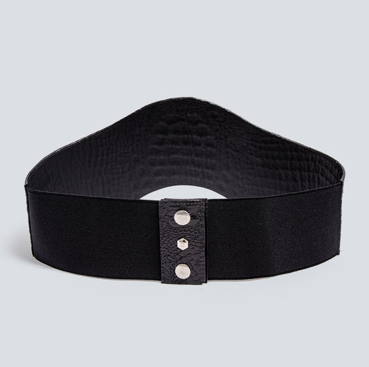 Cinturón en cuero para mujer Boho estrellas dorado