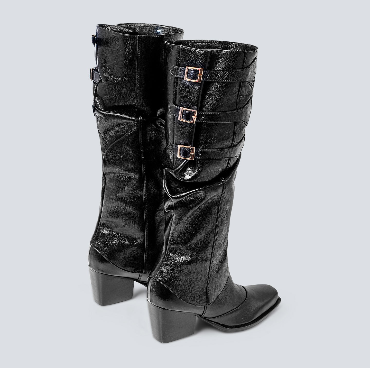 Botas en cuero Dúo cafe