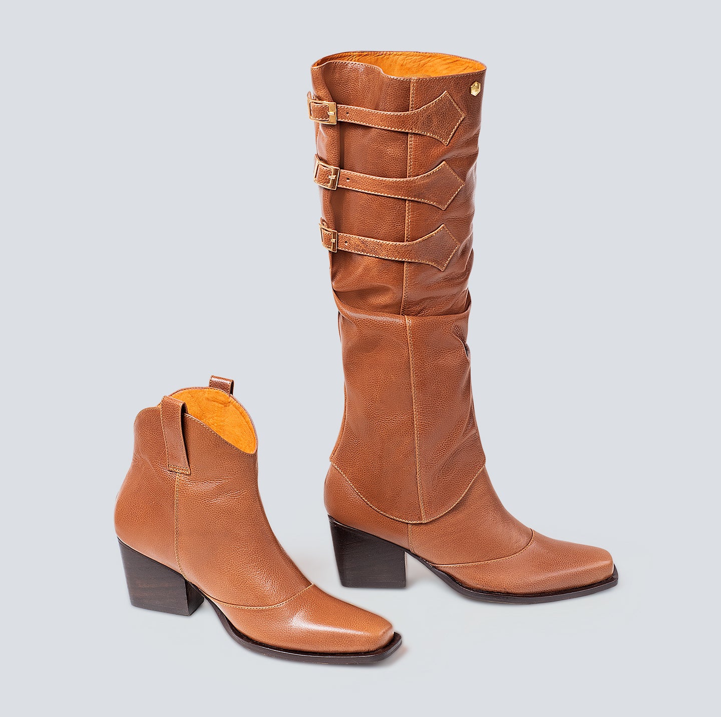 40% DESCUENTO Botas en cuero Dúo cafe – Palazzo Colombia