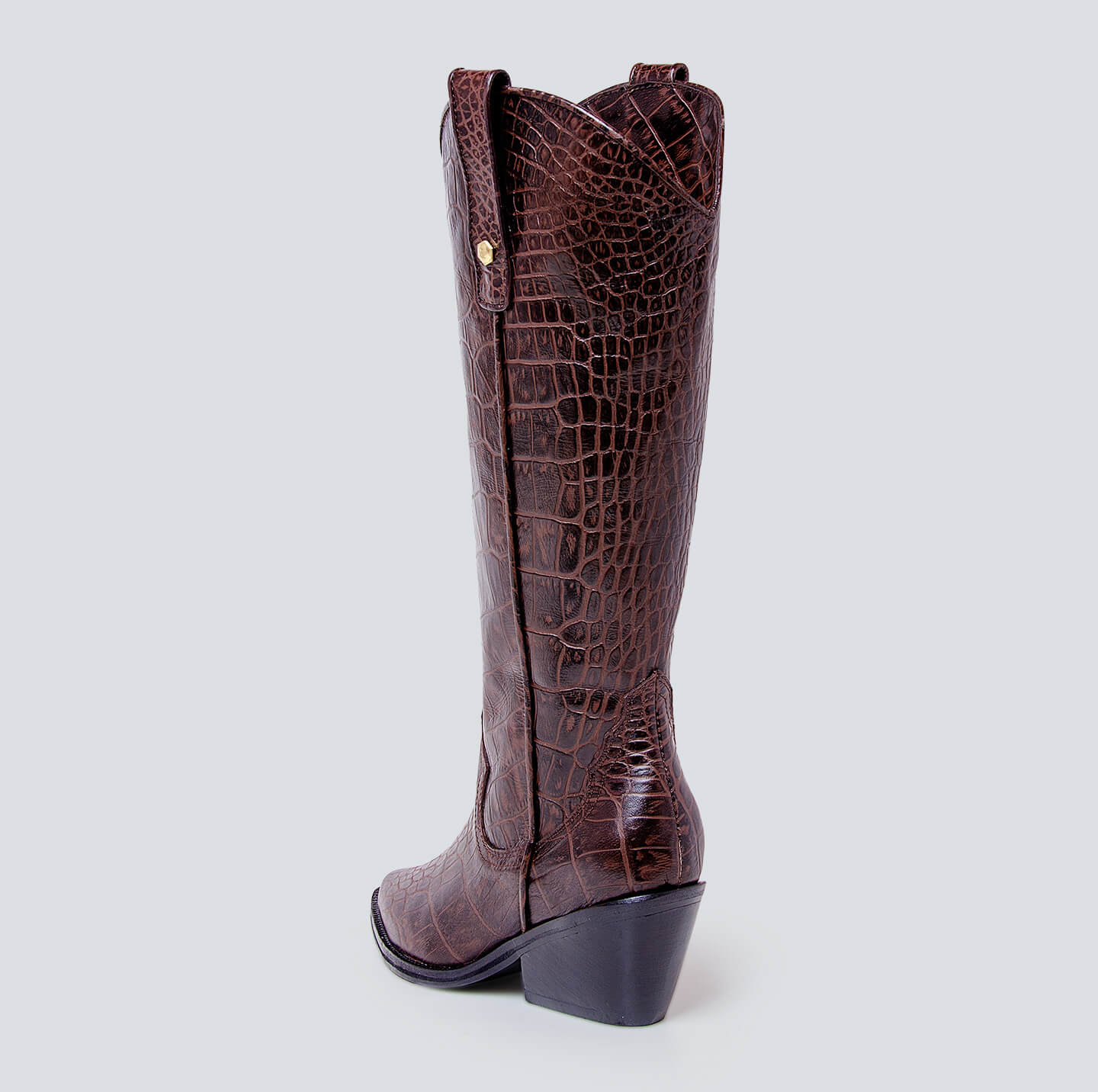 Botas en cuero texana clásica cafe