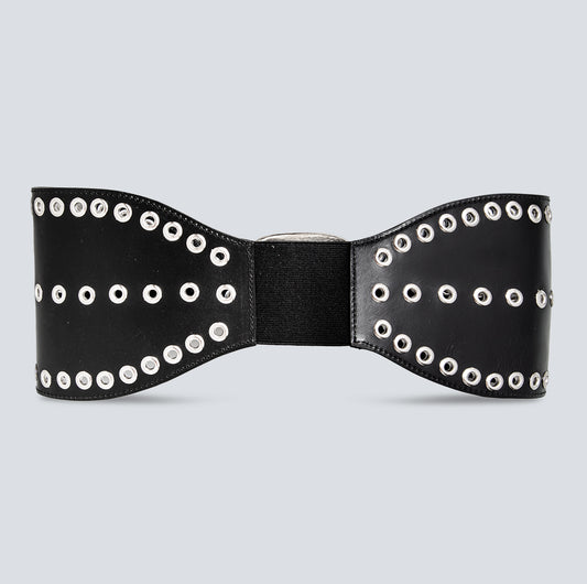 Cinturón en cuero para mujer siena plata