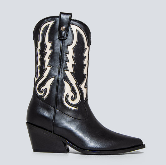 Botas en cuero para mujer Toscana laser
