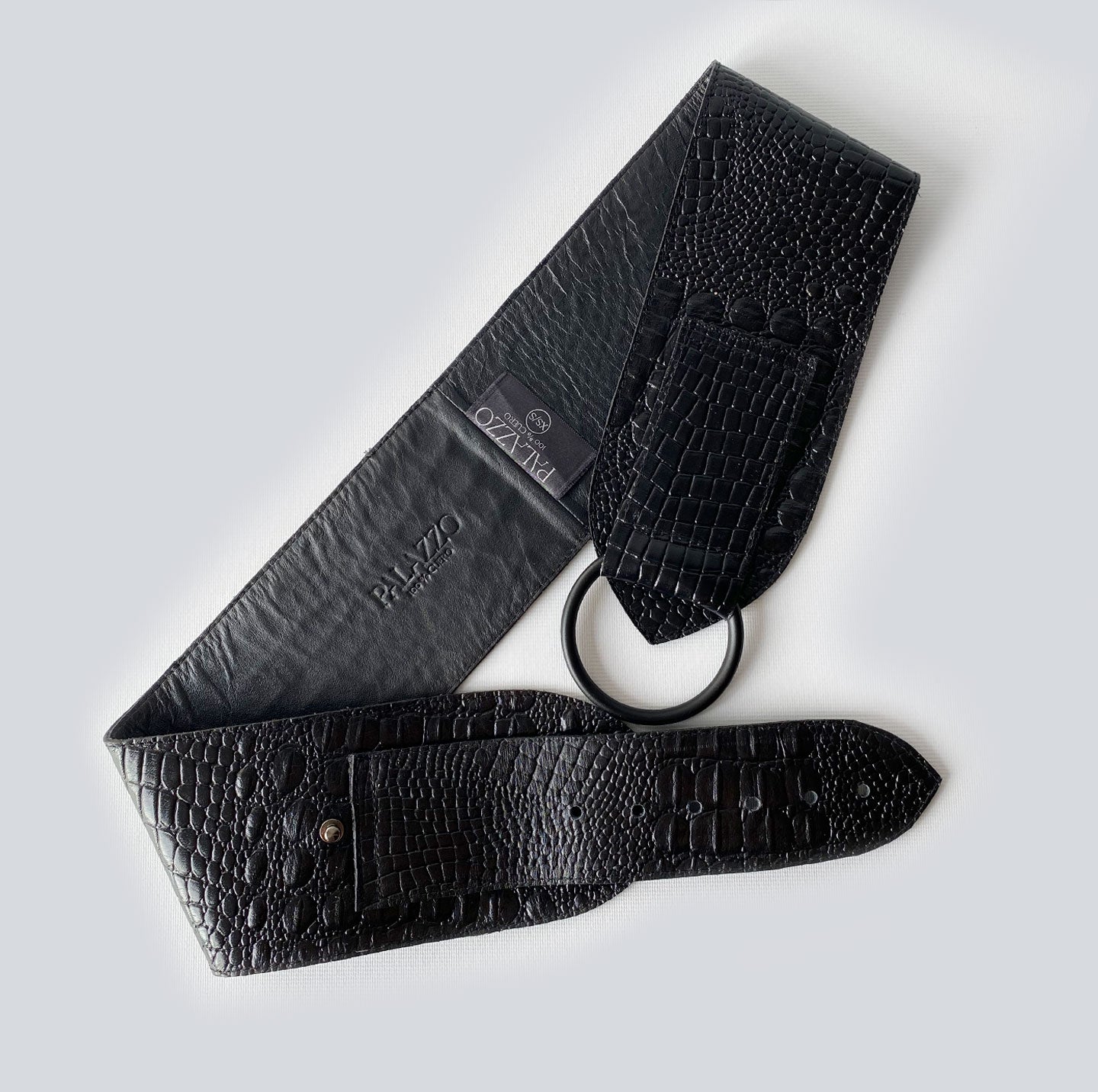 Cinturón en cuero Print textura