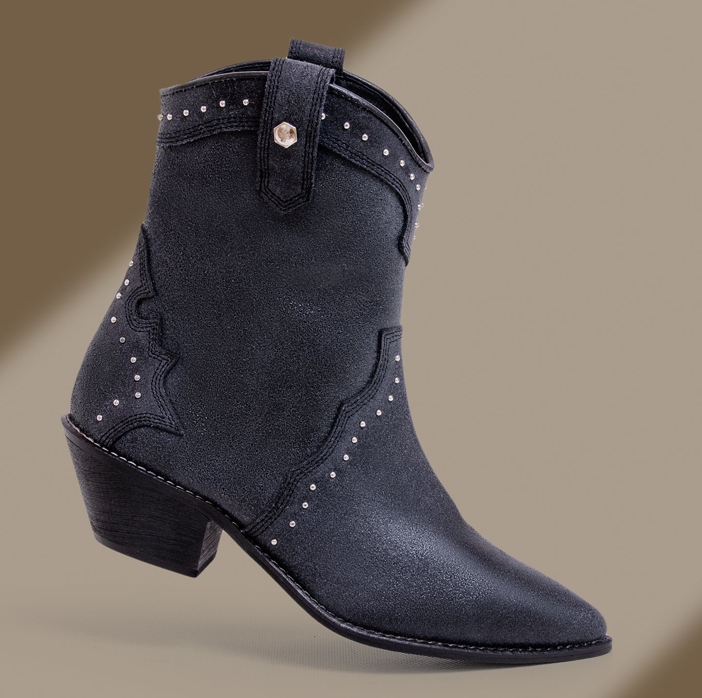 Botin texano negro