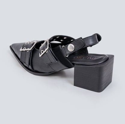 Zapato en cuero para mujer Zoe negro