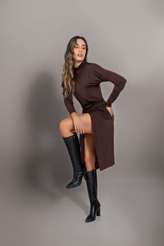 50 % DE DESCUENTO Botas largas de cuero negro