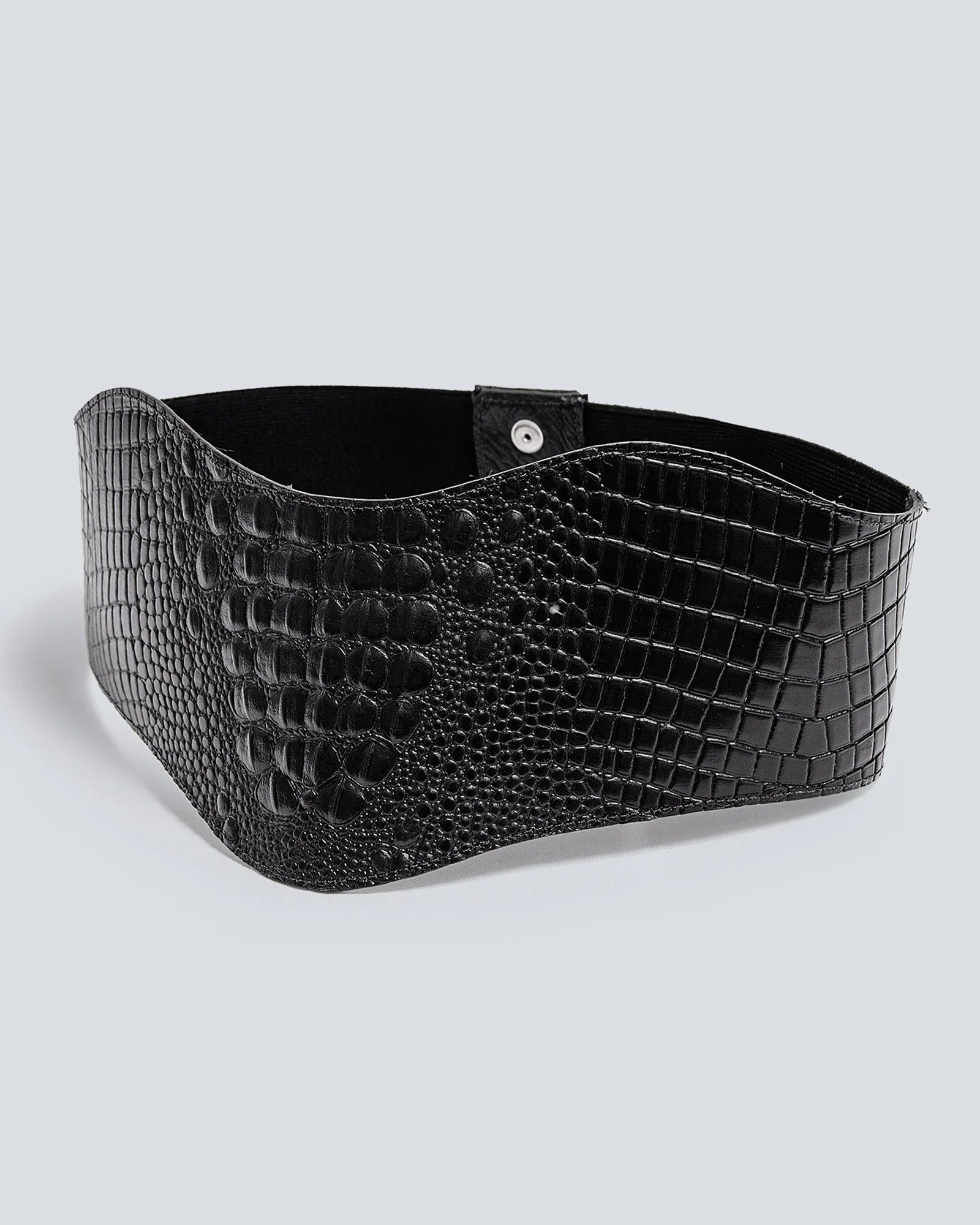 Cinturón en cuero para mujer Boho negro