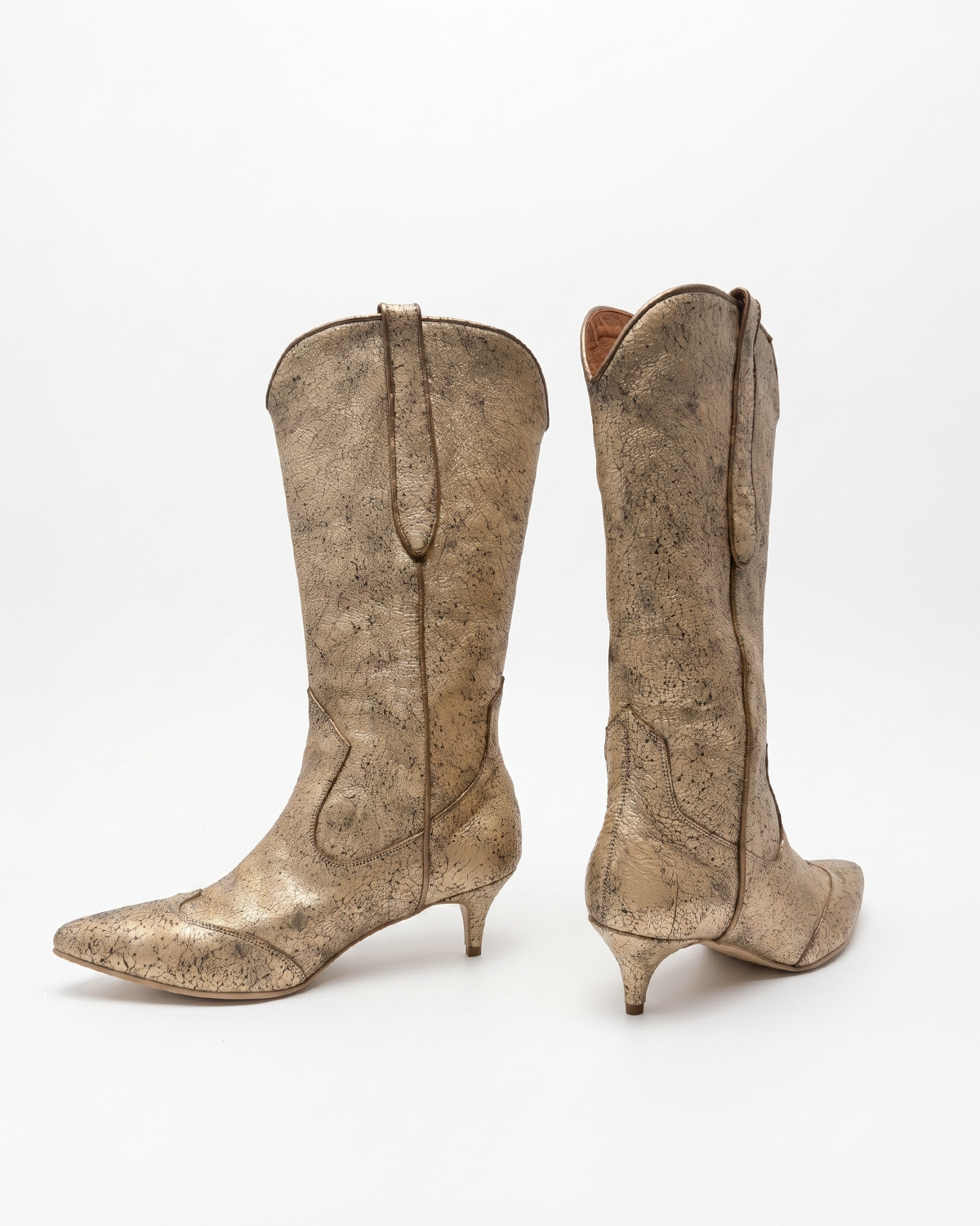 40% Descuento Bota Boho dorada