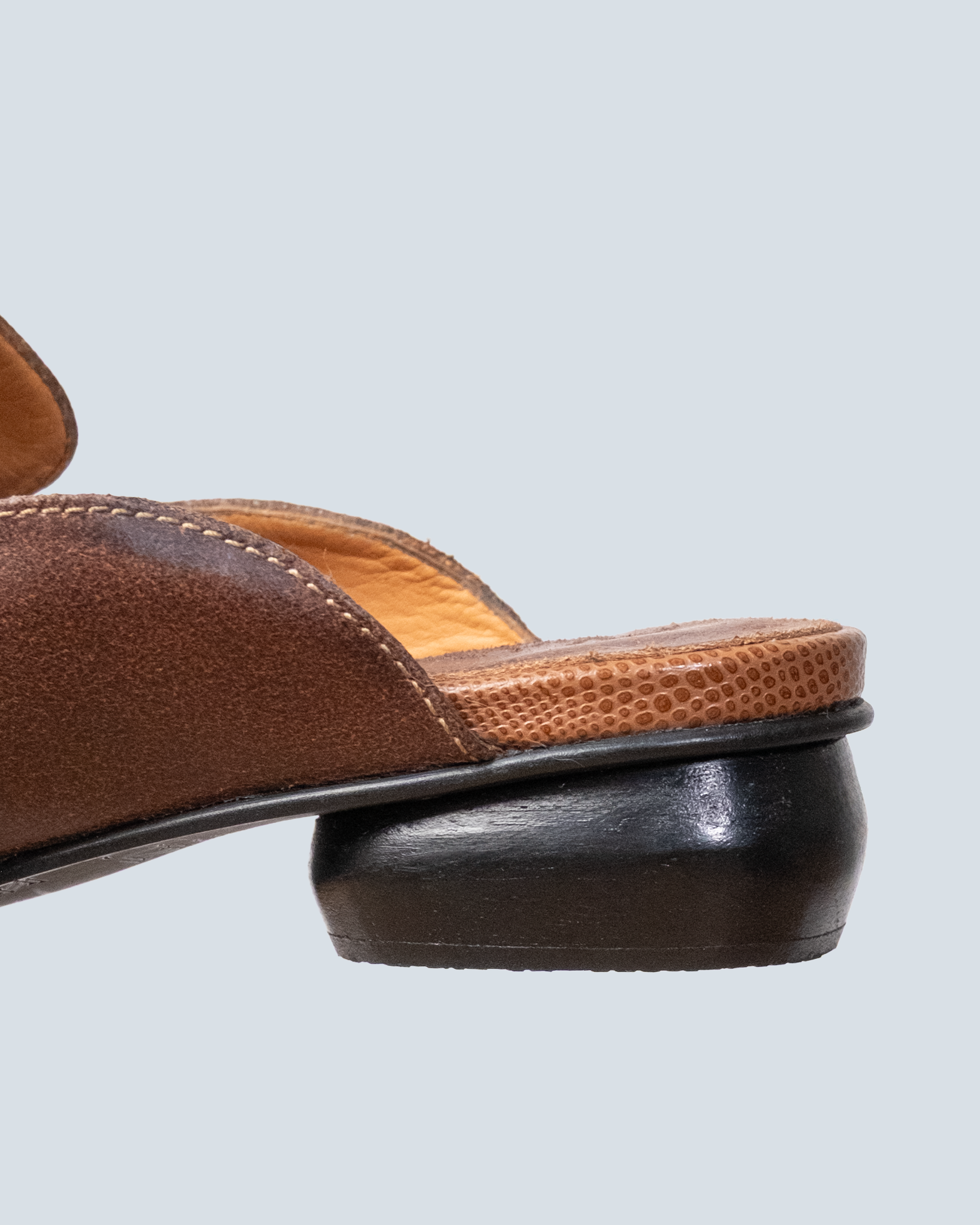 Mocasines de cuero cafe
