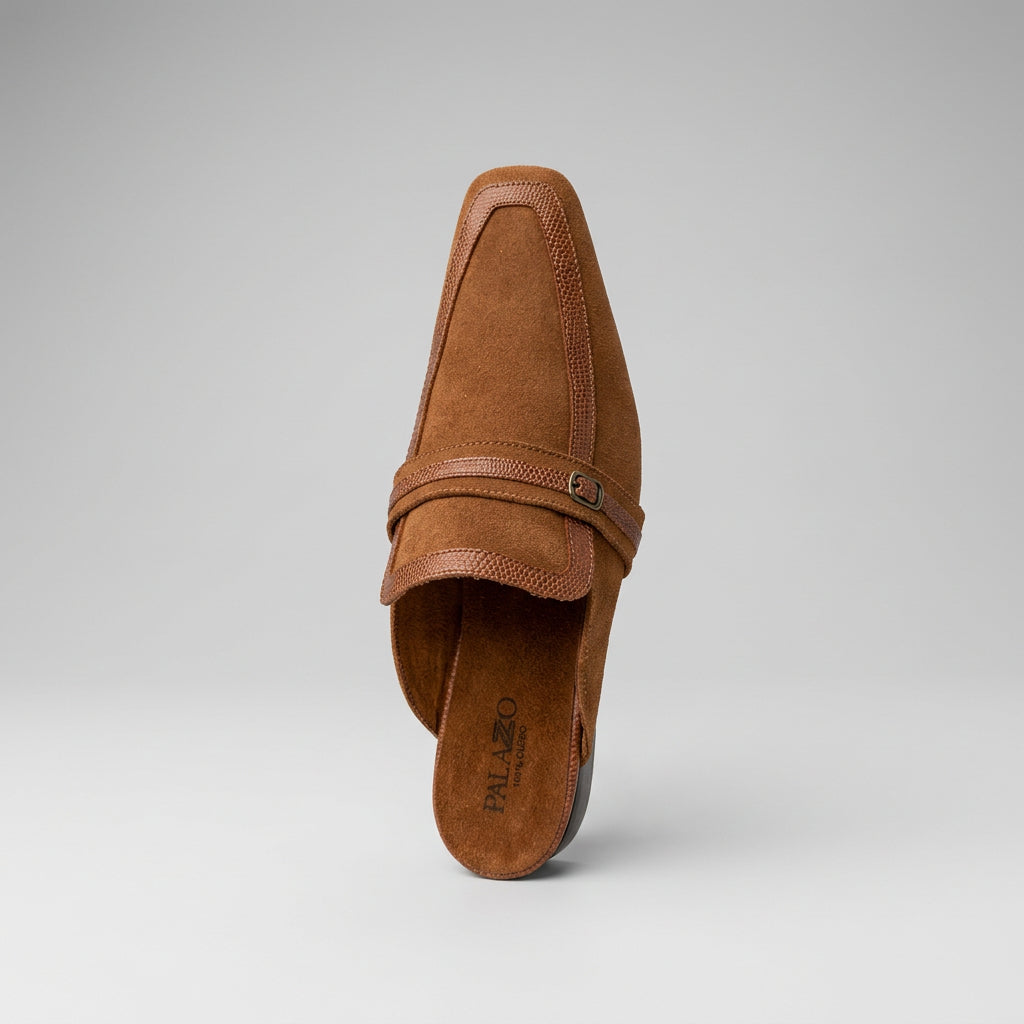 Mocasines de cuero cafe