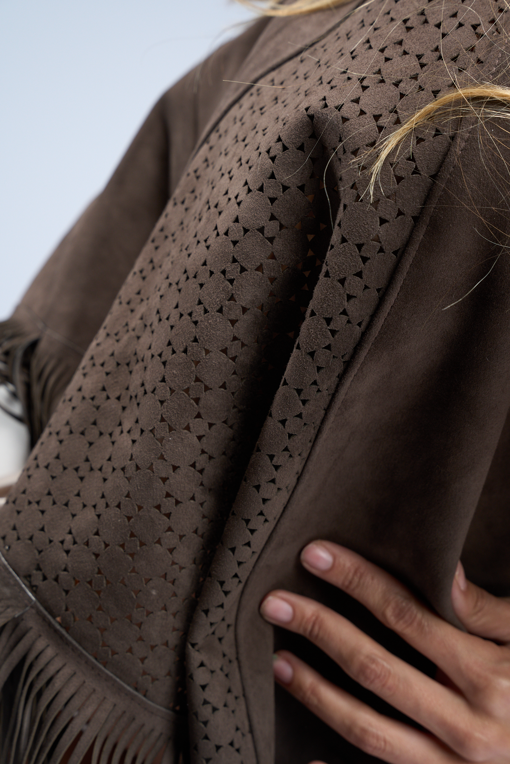 Chal de cuero Positano