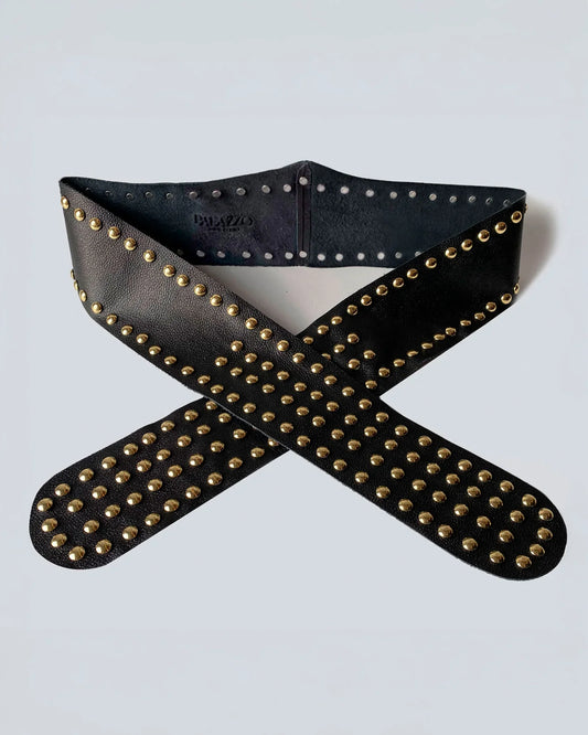 Cinturón en cuero para mujer Verona Dorado