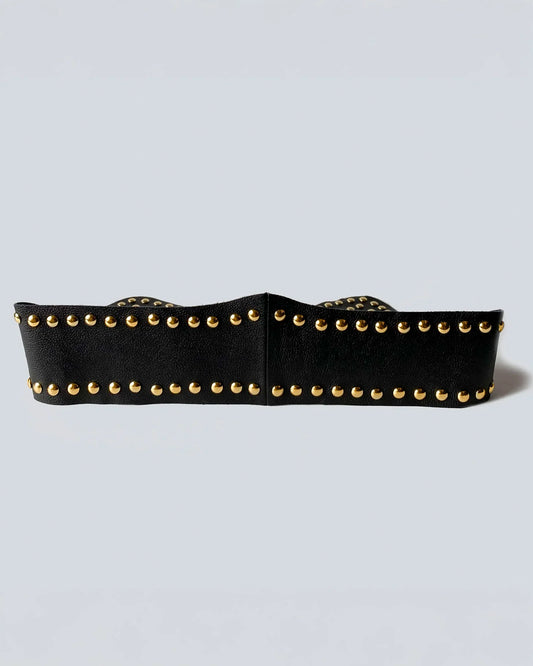 Cinturón en cuero para mujer Verona Dorado