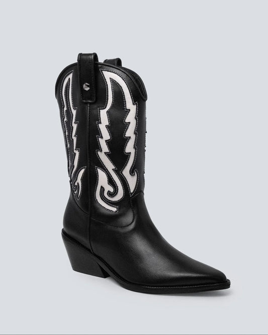 Botas en cuero para mujer Toscana laser