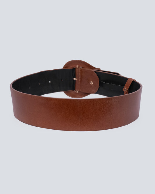 Cinturón en cuero para mujer Lazio miel