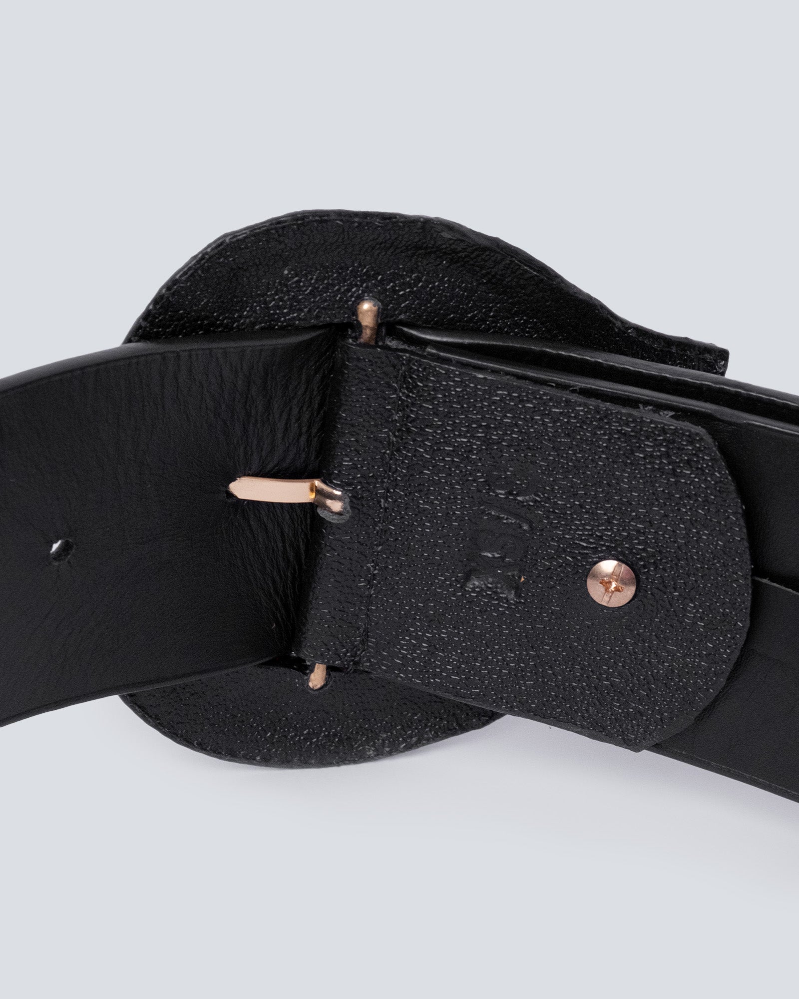 Cinturón en cuero para mujer Lazio negro