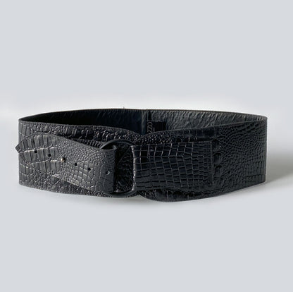 Cinturón en cuero Print textura