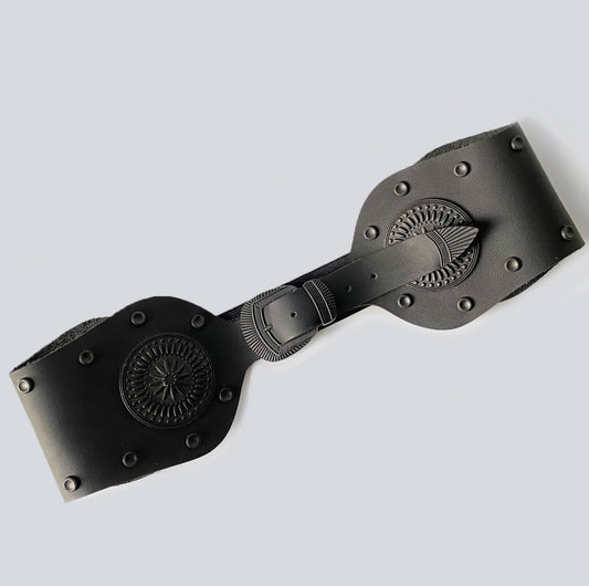 Cinturón en cuero para mujer Venecia negro