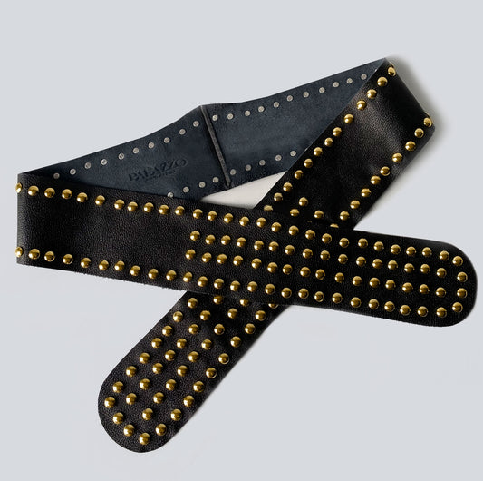 Cinturón en cuero para mujer Verona Dorado